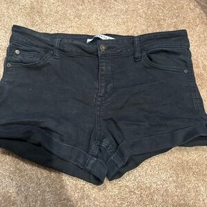 Hollister Black Jean Shorts Classic Stretchy Denim